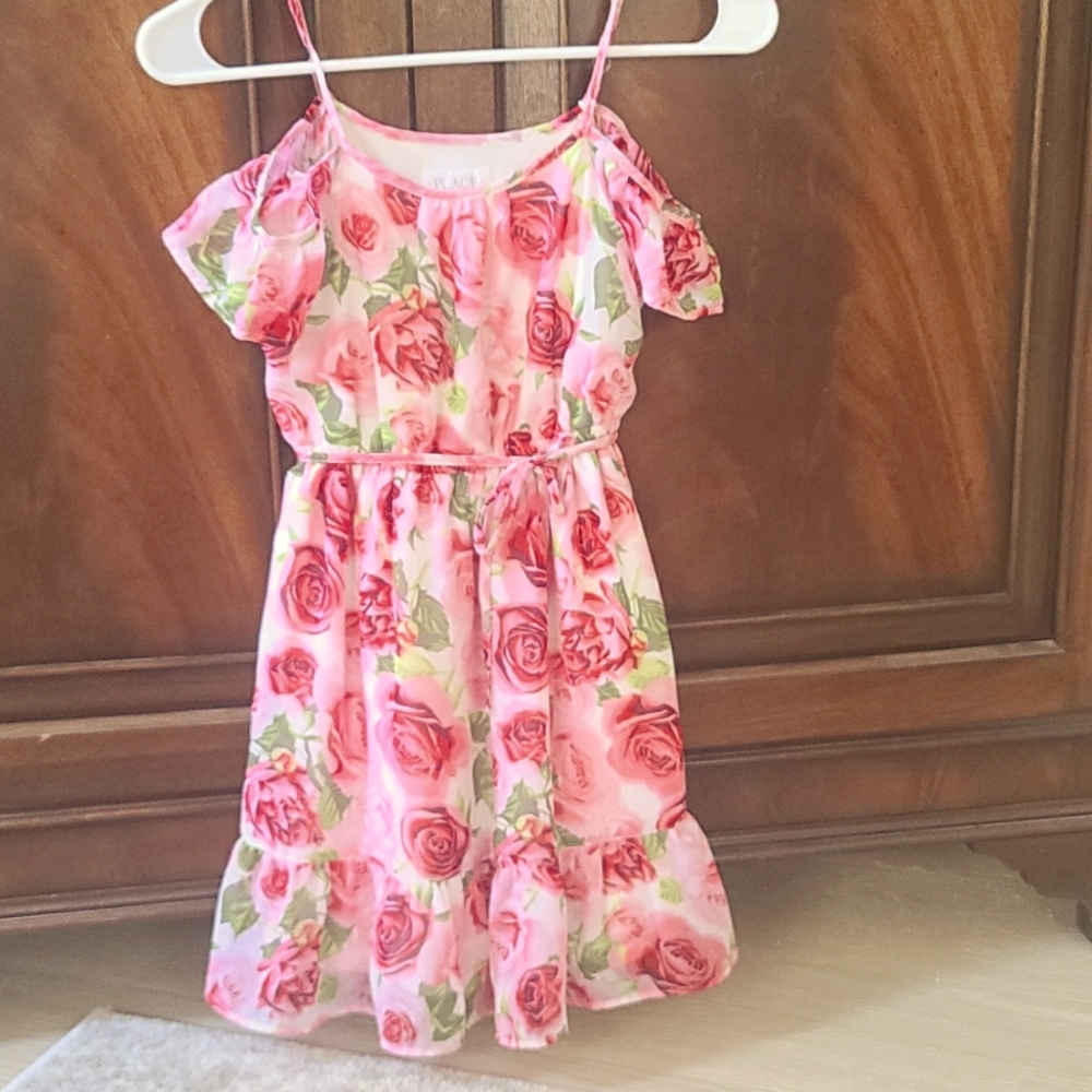 Beautiful Floral Print Sem-Formal Summer Dress Size 7/8 Children's Place